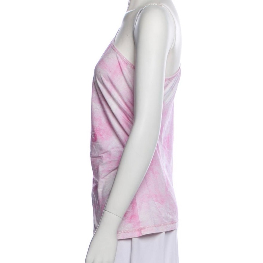 Chanel Pink Tie-Dye Off-Shoulder Women's Top - Picture 3 of 6